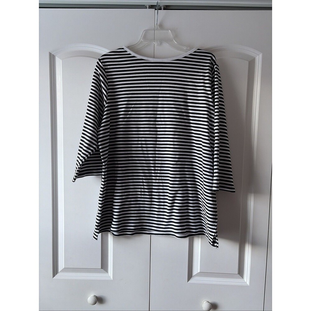 Quacker Factory Size Xl Stripe Circle Star Embell… - image 4